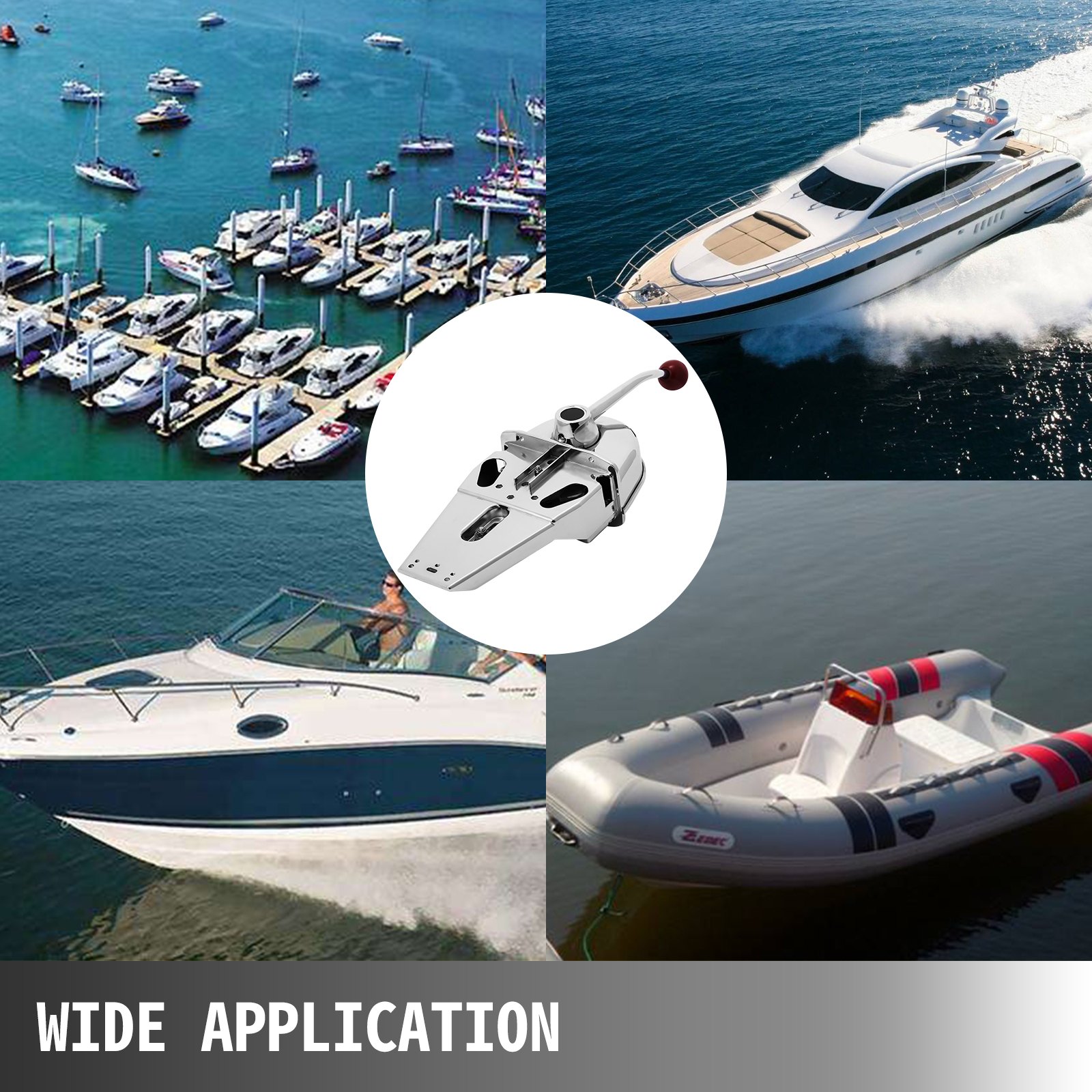 Vevor Bootsmotor Boat Single Hebel Einhandhebel Kontrollkasten Steuerhebel