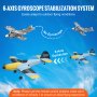 6-Achsen-Gyroskopstabilisierung für VEVOR-RC-Flugzeuge, die Stabilität unter Außenflugbedingungen demonstriert.