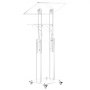 VEVOR Podium Stand, Adjustable Height Acrylic Lectern Mobile Laptop Desk, for Schools, Churches and Events, 109-118 cm, Clear Portable Presentation Lectern Stand with 70-180° Tilt and Storage Shelf
