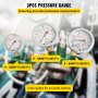 VEVOR Hydraulische Manometer Tester 25/40/60 MPa. Hydraulic Pressure Tester Hydraulikdruckmesser Pressure Gauge Kit Präzises Messgerät Hydraulikdruckprüfset mit Prüfschlauch/Kupplung/Manometer