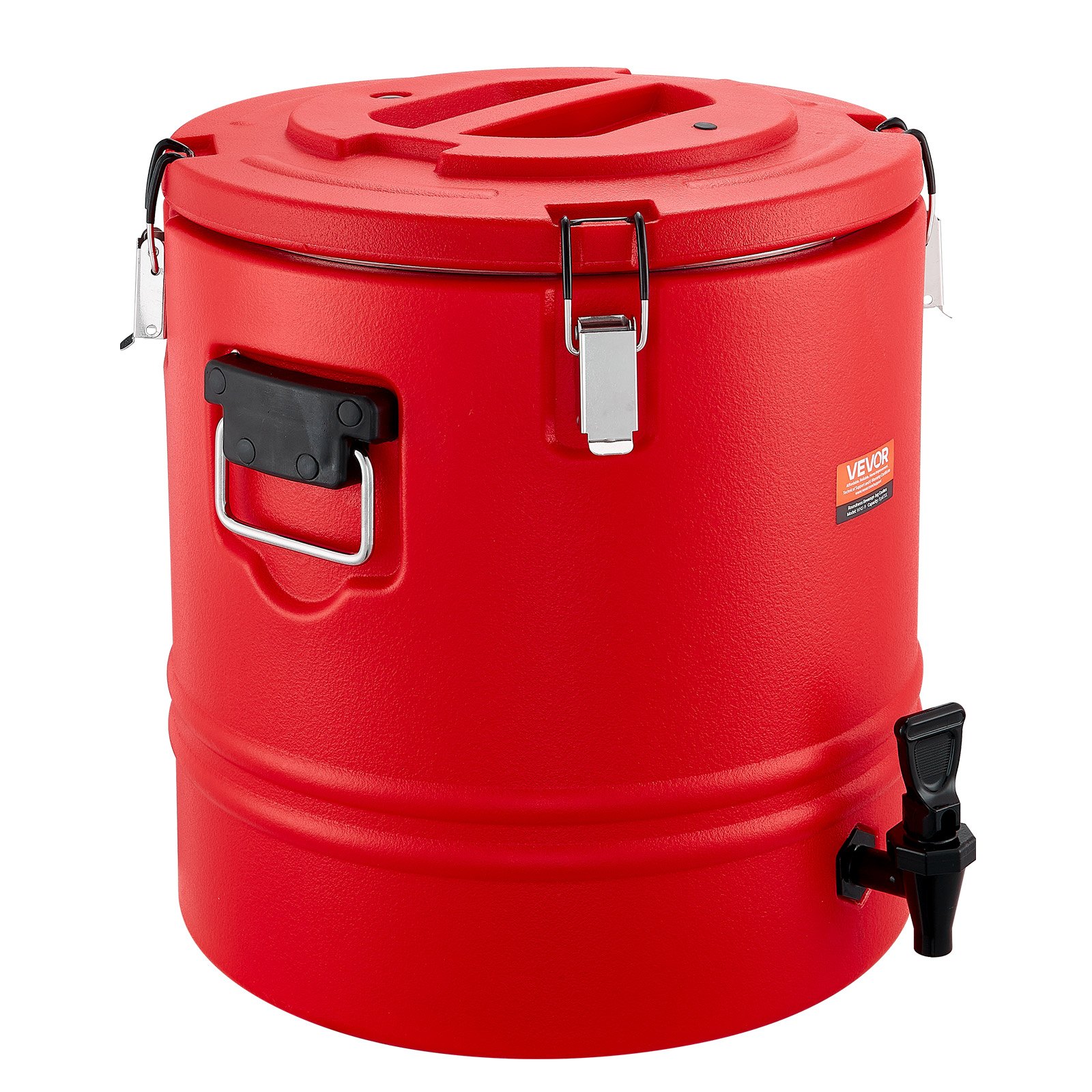 VEVOR isolierter Getränkespender 30 L Thermo-Getränkespender für Heiß- und Kaltgetränke mit Zapfhahn, lebensmittelechter Kühlkrug mit Innenseite aus 304er-Edelstahl, für Tee Kaffee Restaurant