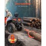 VEVOR Profi Forstzange, 609-710 mm Holzgreifer mit 2 Klauen, Holzzange aus Stahl, 500 kg Tragfähigkeit, drehbare Schleppzange, Eagle-Claw-Design, Hebezange für LKWs, Traktoren, Gabelstapler