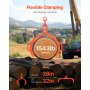 VEVOR Profi Forstzange 710-812 mm, 2 Krallen, drehbare Holzzange aus Stahl, Hebezange Tragfähigkeit 700 kg, gezahntes Klauendesign, Schleppzange, Holzgreifer, Hakenzange für LKW, Traktoren, Trolleys