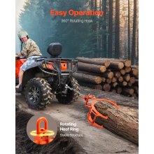 VEVOR Profi Forstzange 710-812 mm, Hebezange mit 4 Krallen, drehbare Holzzange aus Stahl, Tragfähigkeit 1000 kg, gezahntes Klauendesign, Holzgreifer, Schleppzange, Hakenzange für Traktoren, Karren