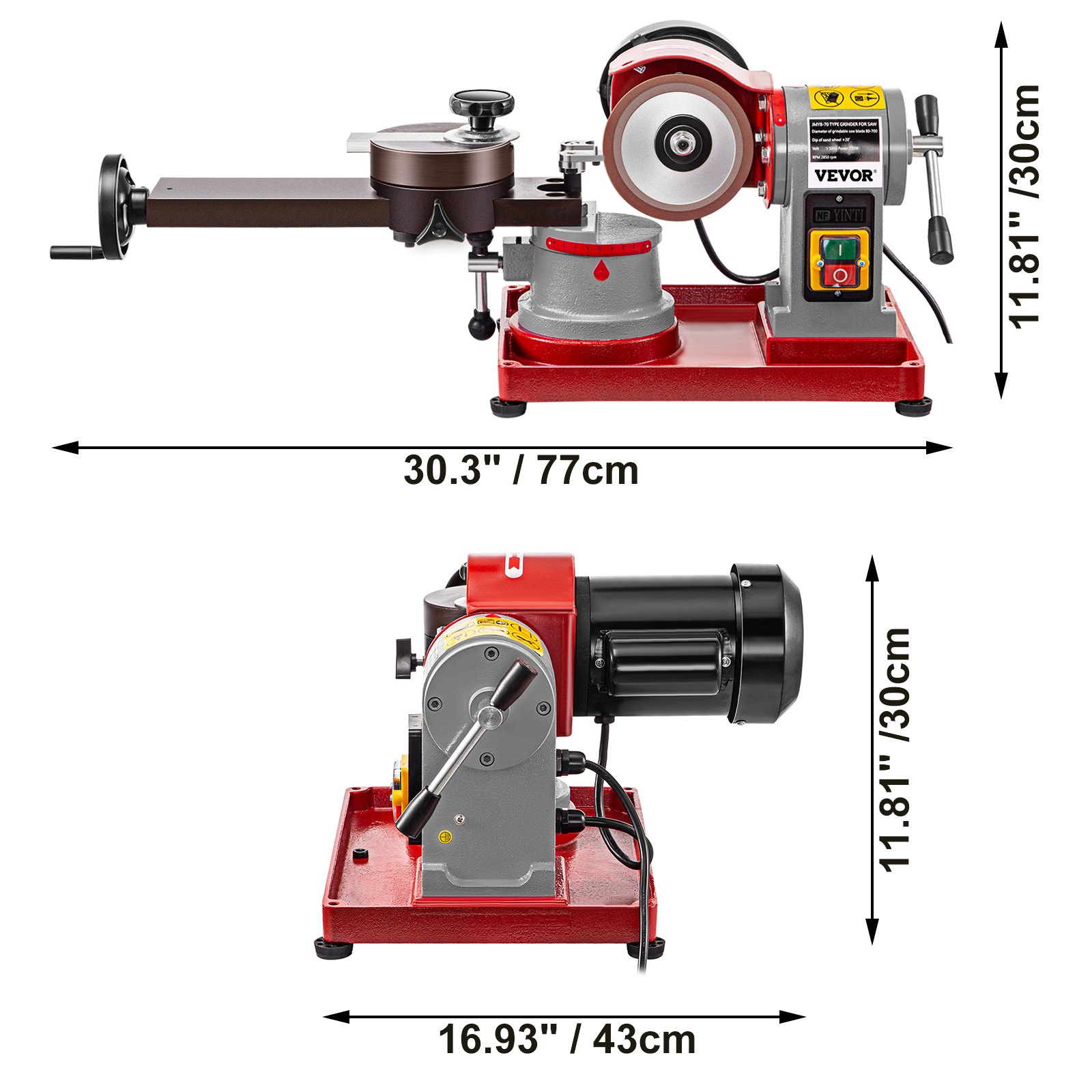 Vevor Sägeblatt Schärfgerät Hartmetall Kreissägeblattschärfer 250w Schleifer