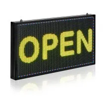 VEVOR programmierbare LED Zeichen P10 Vollfarbe flexibles digitales Scrolling Panel, DIY Anzeigetafel mit benutzerdefiniertem Textmuster und GIF & Bluetooth App Steuerung (670 x 350 x 55 mm)