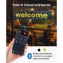 VEVOR programmierbare LED Zeichen P10 Vollfarbe flexibles digitales Scrolling Panel, DIY Anzeigetafel mit benutzerdefiniertem Textmuster und GIF & Bluetooth App Steuerung (1310 x 190 x 55 mm)