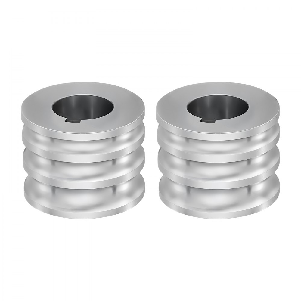 VEVOR Ersatzwalze Zubehörteile für Walzwerk 2 Gewölbte Walzen 3 Nutgröße, Zubehör für Schmuck-DIY-Werkzeuge, Hochwertiger Legierter Stahl, zum Pressen von Duktilen Metallen wie Gold Silber Messing