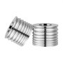 VEVOR Replacement Roller for Rolling Mill 7 Sizes Grooves 2 Round Rollers, Jewelry DIY Tool Accessory Parts, Premium Alloy Steel, Easy Installation, for Pressing Ductile Metals, Gold, Silver, Brass