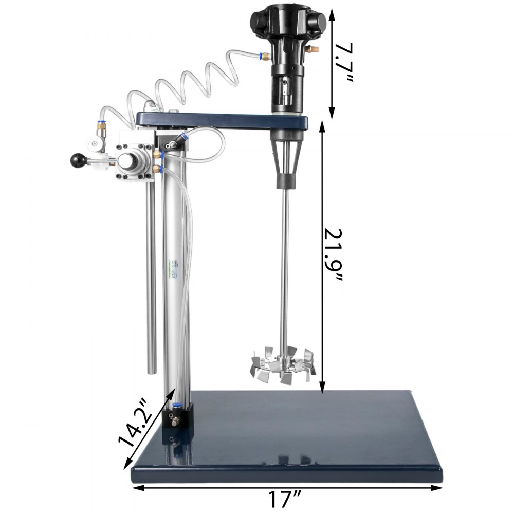Farbmischer Pneumatisch 20l Farbrührer Autohebe Rührstab Rührtechnik Leise Motor