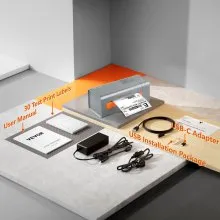 VEVOR Etikettendrucker 40-108 mm Labeldrucker Thermodrucker 203 Dpi Etikettendrucker 150 mm/s Versandetiketten Drucker Thermo-Direkt Etikettendruckgerät Usb