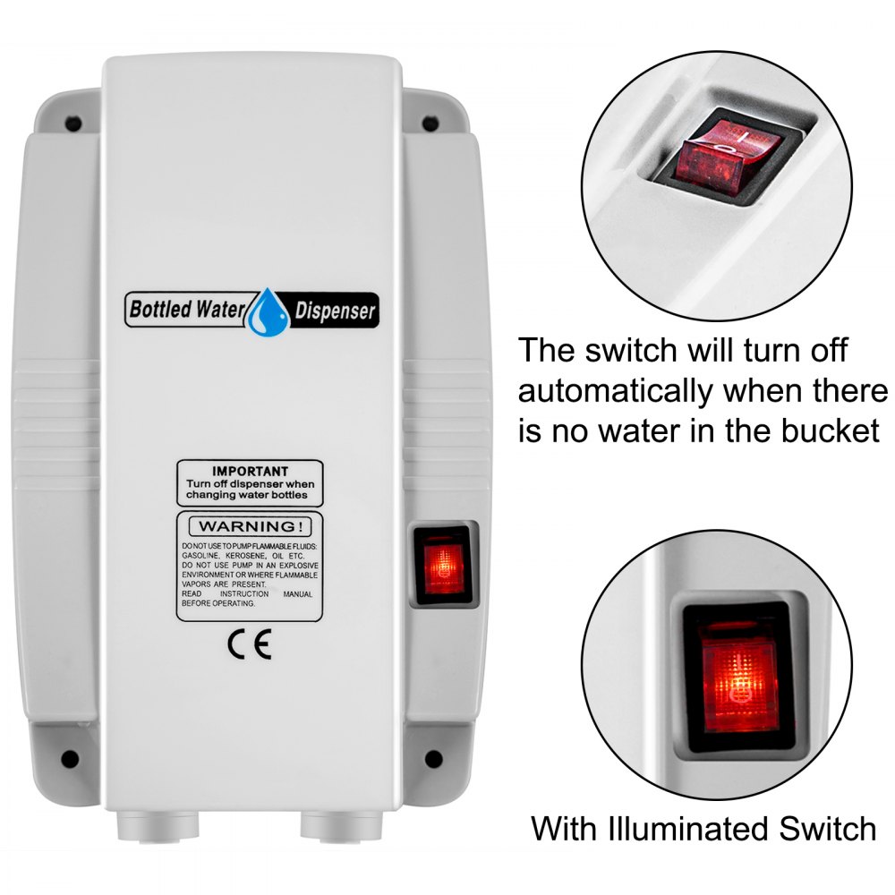 Flaschen Wasserspender Pumpe Trinkwasser Pumpe Flaschen Wasser System (2 Schläuche)