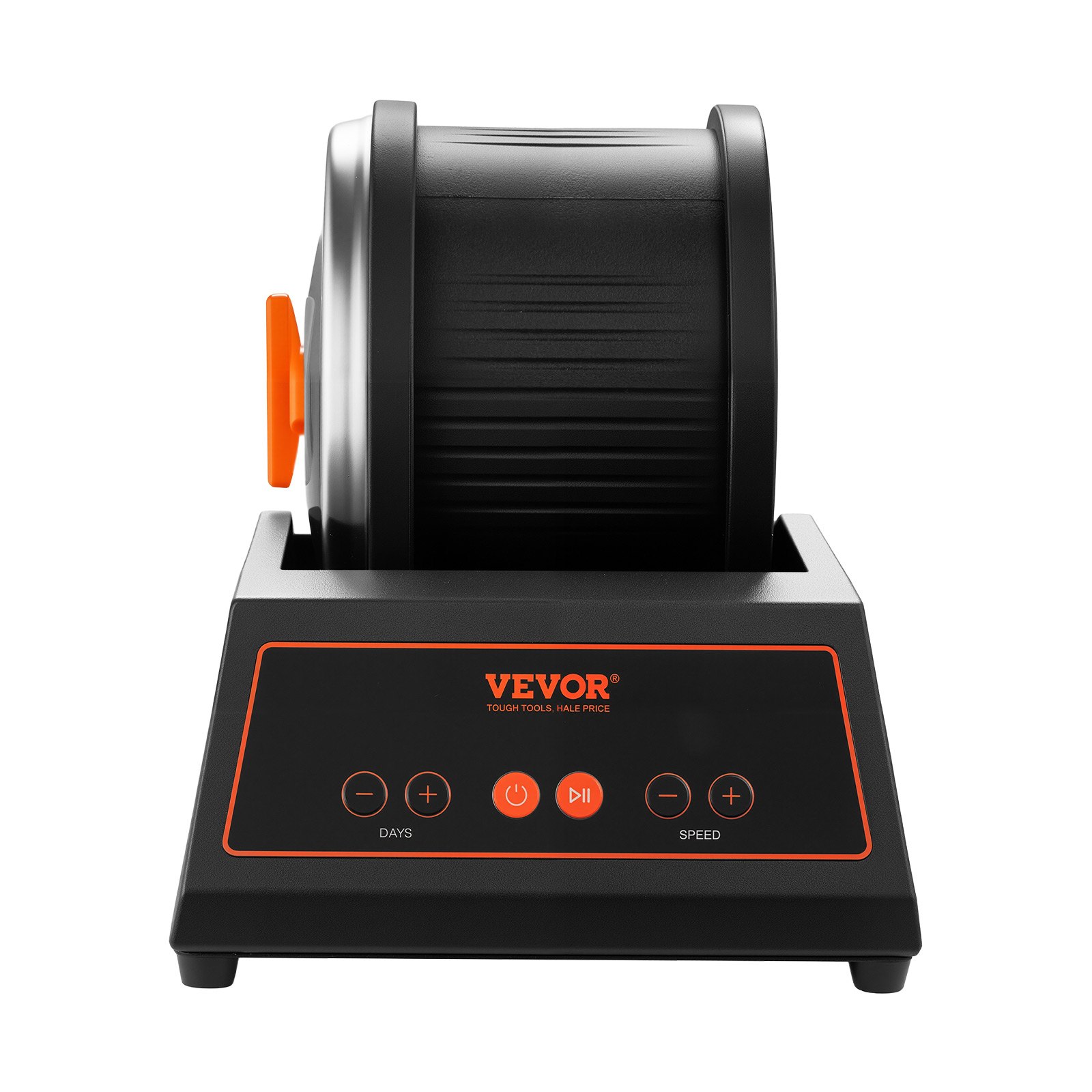 VEVOR elektrische Poliermaschine Steinpolierer 1,81 kg belastbar, 4 Drehzahlstufen, Steinpolierset mit 9-Tage-Poliertimer & intuitivem Bedienfeld & Überlastungsschutz & Adapter, Schwarz