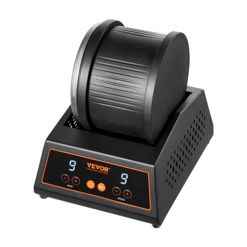 VEVOR Steinpolierer Set – 9 Geschwindigkeiten, 9-Tage-Timer, Mit Rohsteinen & Poliermittel