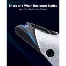 VEVOR Elektrische Blechschere, 4,0 A kabelgebundene Metallschere mit 360°-Schwenkkopf, variable Drehzahl, kontinuierliches Schneiden, sauberer Schnitt für 1,22 mm verzinkten Stahl, 1 mm Edelstahl