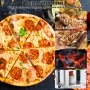 VEVOR Dual-Fuel-Pizzaofen für den Außenbereich, tragbarer 558mm Pizzaofen, pellet- und gasbetriebener Outdoor-Pizzaofen mit verdicktem Cordierit-Pizzastein, Rollbarer Pizzofen für Camping und Garten
