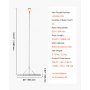 VEVOR Rechen Aluminium, 914 mm Kopf, Gartenrechen, Unkrautrechen, Landschaftrechen zum Auflockern von Erde, Garten & Hof, Teichkies & Strandrasenpflege,  schwimmender Teichrechen mit Seil