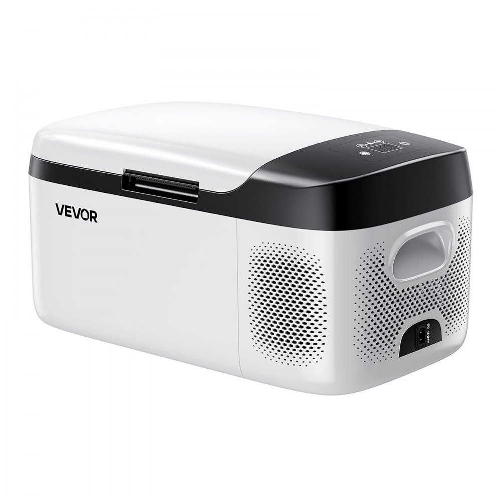 VEVOR Kompressor Kühlbox 15 L,12/24V DC Elektrische Gefrierbox mit App-Steuerung, 100–240 V AC Autokühlschrank für Camping Reisen Lastkraftwagen Angeln, 60 W Thermoelektrische Kühlbox Tragbar