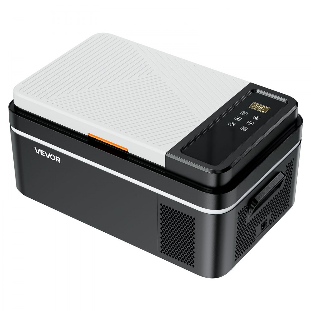 VEVOR Kompressor Kühlbox 20 L,12/24V DC Elektrische Gefrierbox mit App-Steuerung, 100–240 V AC Autokühlschrank für Camping Reisen Lastkraftwagen Angeln, Thermoelektrische Kühlbox Tragbar