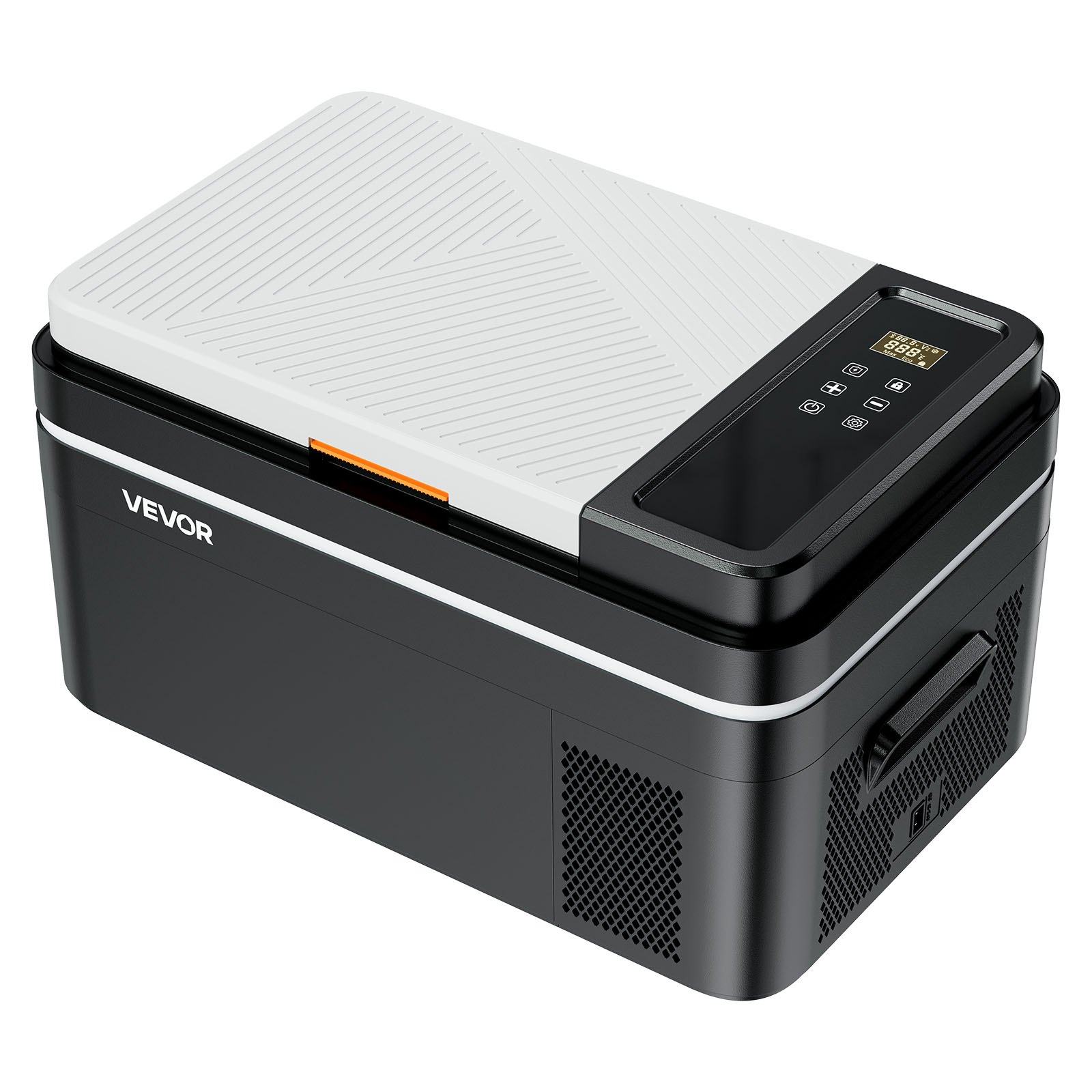 VEVOR Kompressor Kühlbox 22 L,12/24V DC Elektrische Gefrierbox mit App-Steuerung, 100–240 V AC Autokühlschrank für Camping Reisen Lastkraftwagen Angeln, 45 W Thermoelektrische Kühlbox Tragbar