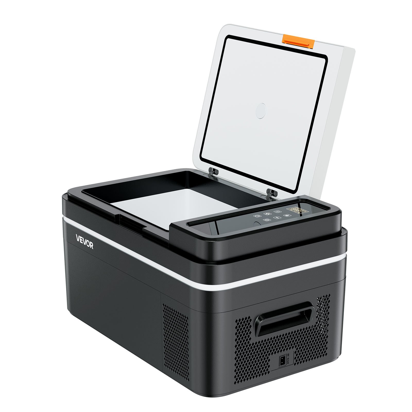 VEVOR Kompressor Kühlbox 22 L,12/24V DC Elektrische Gefrierbox mit App-Steuerung, 100–240 V AC Autokühlschrank für Camping Reisen Lastkraftwagen Angeln, 45 W Thermoelektrische Kühlbox Tragbar