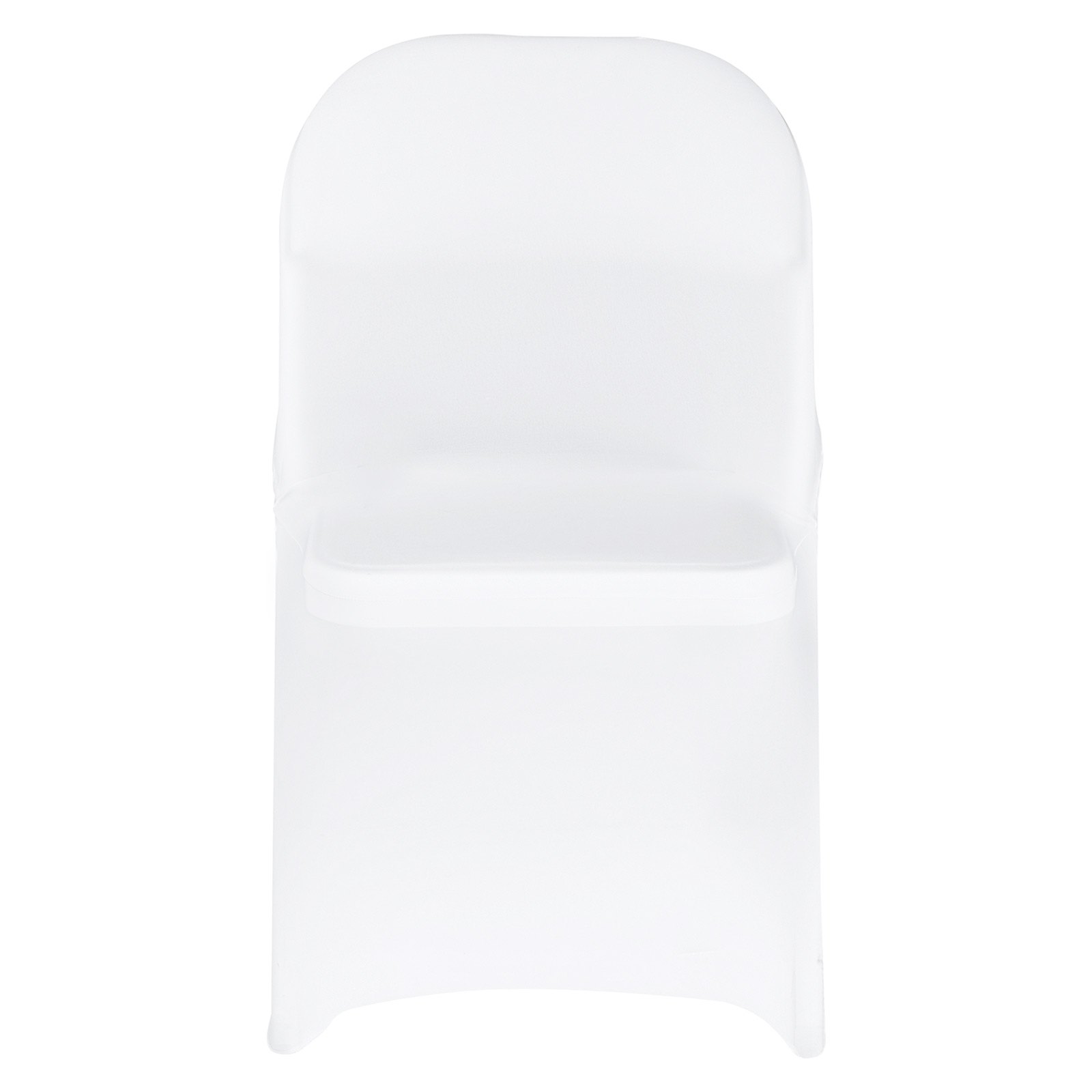 VEVOR Stuhlhussen Stuhlbezug Stretch 150 Stk. waschbarer & abnehmbarer Stuhlüberzug aus Polyester-Spandex für Hochzeitsfeiern Esszimmerbankette, passend für Klappstühle (45 x 46 x 77 cm) Weiß