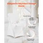 VEVOR Stuhlhussen Stuhlbezug 30 Stk. waschbarer & abnehmbarer Stuhlüberzug aus Polyester-Spandex für Hochzeitsfeiern Esszimmerbankette Restaurant, passend für Stühle (46 x 50 x 86 cm) Weiß