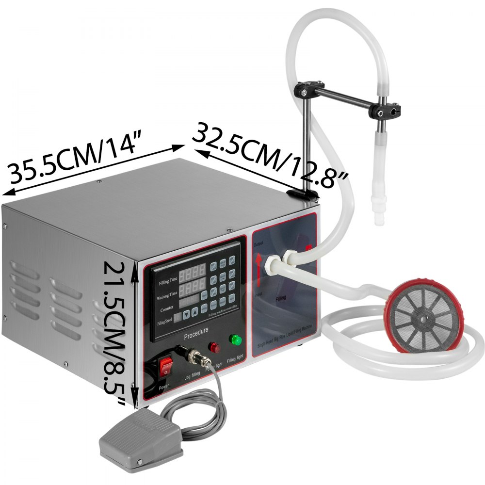 Füllmaschine Flüssigkeit Gfk17l 1 Düsen Hitzeschutz Edelstahl 30ml-17000ml