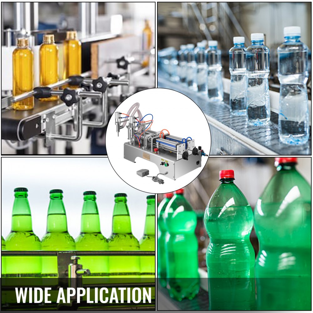 Vevor Flüssigkeit Abfüllmaschine Pneumatische 50-500 Ml Füllgerät Doppeldüsen