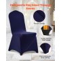 VEVOR Stuhlhussen Stuhlbezug 50 Stk. waschbarer & abnehmbarer Stuhlüberzug aus Polyester-Spandex für Hochzeitsfeiern Esszimmerbankette Restaurant, passend für Stühle (51 x 45 x 95 cm) Marineblau