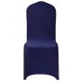 VEVOR 50 Pcs Navy Blue Chair Covers, Polyester Spandex Chair Cover, Stretch Slipcovers for Wedding Party Dining Banquet Flat-Front Chair Covers, Fits Chair Measures up to 20.08 x 17.72 x 37.4 inch