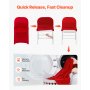 VEVOR Stuhlhussen Stuhlbezug Stretch 50 Stk. waschbarer & abnehmbarer Stuhlüberzug aus Polyester-Spandex für Hochzeitsfeiern Esszimmerbankette, passend für Klappstühle (45 x 46 x 77 cm) Rot