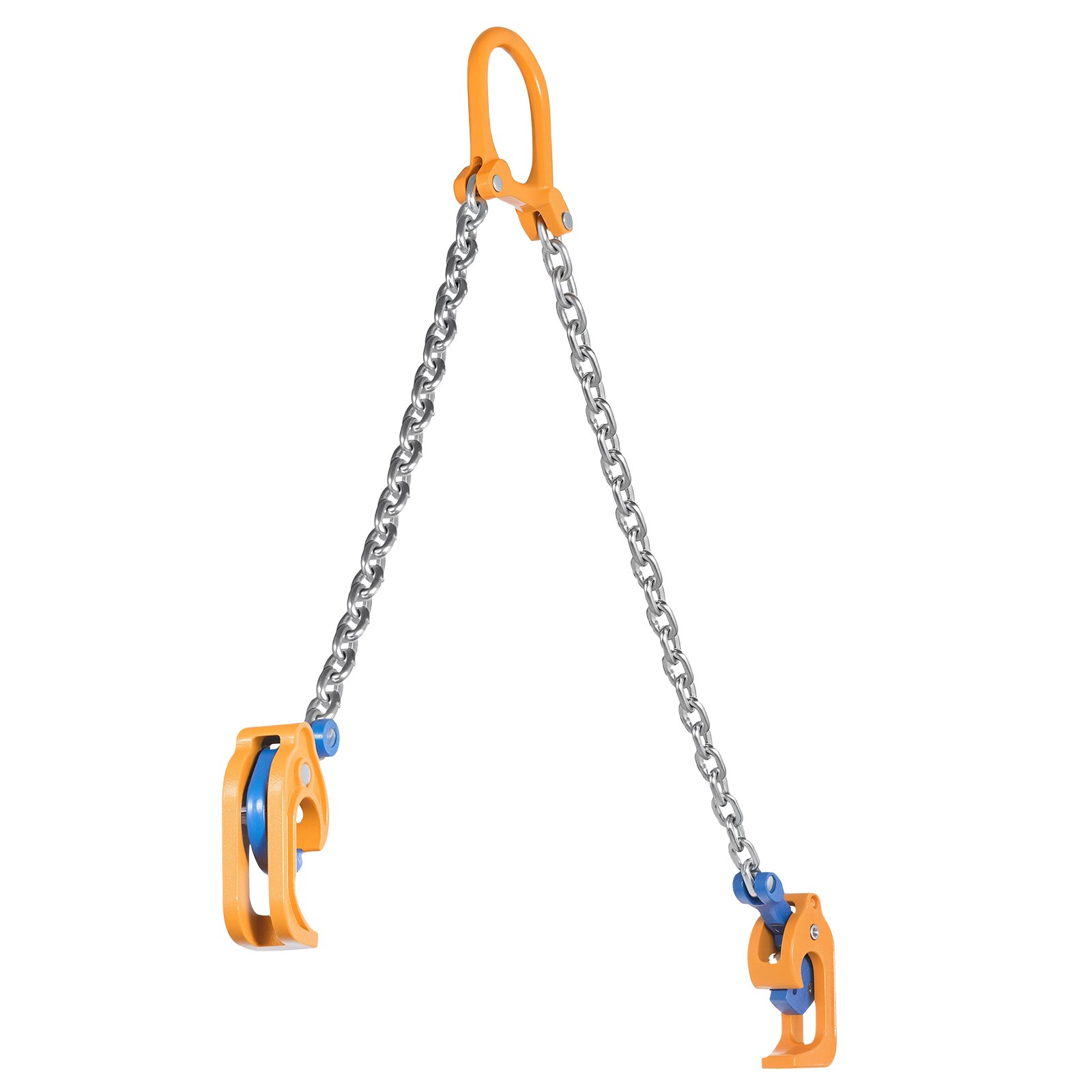 VEVOR Fassheber, G80  Fasshebeklammer mit Sicherheitshaken, 0,9 T Tragkraft, 50 cm lange Fasshandhabungsgerät, Fasshebeketten-Werkzeug aus Karbonstahl für Kunststoff- und Metallfässer