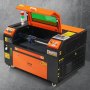 VEVOR 50W CO2 laser engraver, 300x500mm, 500mm/s laser cutting machine with 2-way pass air assist, compatible with LightBurn, CorelDRAW, AutoCAD, Windows, Mac OS, Linux, for wood, acrylic, fabric