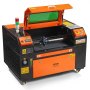 VEVOR 50W CO2 laser engraver, 300x500mm, 500mm/s laser cutting machine with 2-way pass air assist, compatible with LightBurn, CorelDRAW, AutoCAD, Windows, Mac OS, Linux, for wood, acrylic, fabric