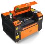 VEVOR 50W CO2 laser engraver, 300x500mm, 500mm/s laser cutting machine with 2-way pass air assist, compatible with LightBurn, CorelDRAW, AutoCAD, Windows, Mac OS, Linux, for wood, acrylic, fabric
