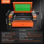 VEVOR 100W CO2-Lasergravierer, 600x900mm, 500mm/s Laserschneidmaschine mit 2-Wege-Pass-Air-Assist, kompatibel mit LightBurn, CorelDRAW, AutoCAD, Windows, Mac OS, Linux, für Holz, Acryl, Stoff