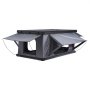 VEVOR Autodachzelt Hartschalen für 2-3 Personen, Campingzelt aus Aluminium mit Dreifarbiger LED-Beleuchtung & 2 Fenstern, Wasserfest & Windicht, für Jeep SUV Pickup 212 x 132 x 95 cm (Aufgeklappt)