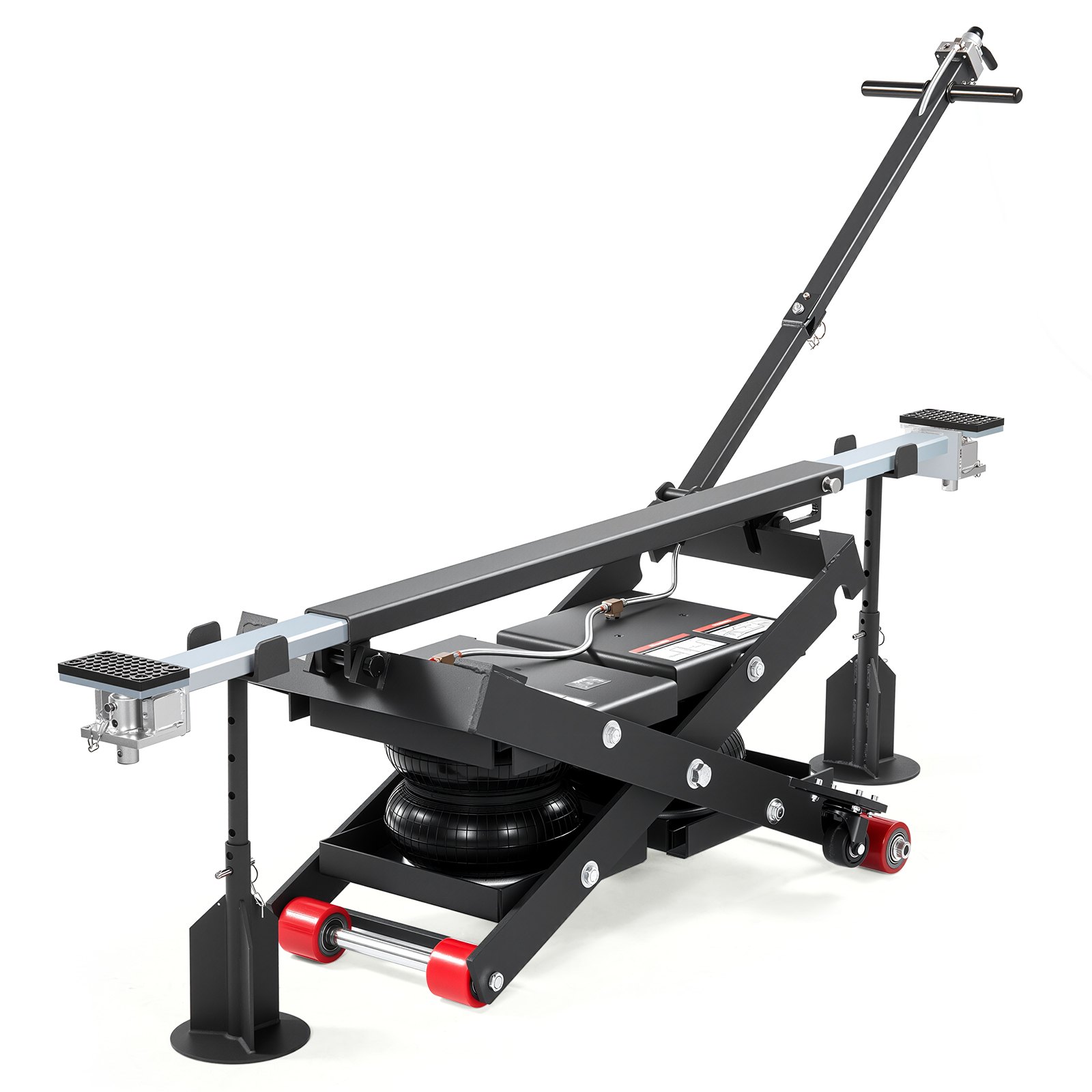 VEVOR Air Tragbare Hebebühne 3 t Tragkraft, max. 55 cm Hubhöhe, verstellbare tragbare Lufthebebühne mit Airbag & Stützfüßen & Radkeilen & Gummipads, robust für Limousinen, SUVs und Pickups