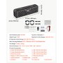 VEVOR UTV Soundbar mit 2 Hochtönern und 2 Mitteltieftönern 44 cm für Golfcarts, ATVs und Boote, Unterstützt Bluetooth, USB, AUX-IN und RF-Fernbedienung, mit RGB-Mehrfarbenbeleuchtung, IP65-Schutzart