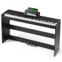 VEVOR 88 Tasten Digitalpiano Elektrisches Klaviere Doppeltastatur 1317x320x785mm