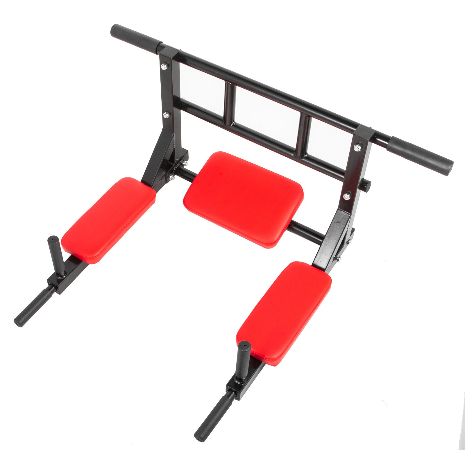 VEVOR Klimmzugstange wandmontage Multifunktionale Fitnessgeräte Wandbefestigung Reckstange für Wand Fitnessgeräte Wandbefestigung(Rot)