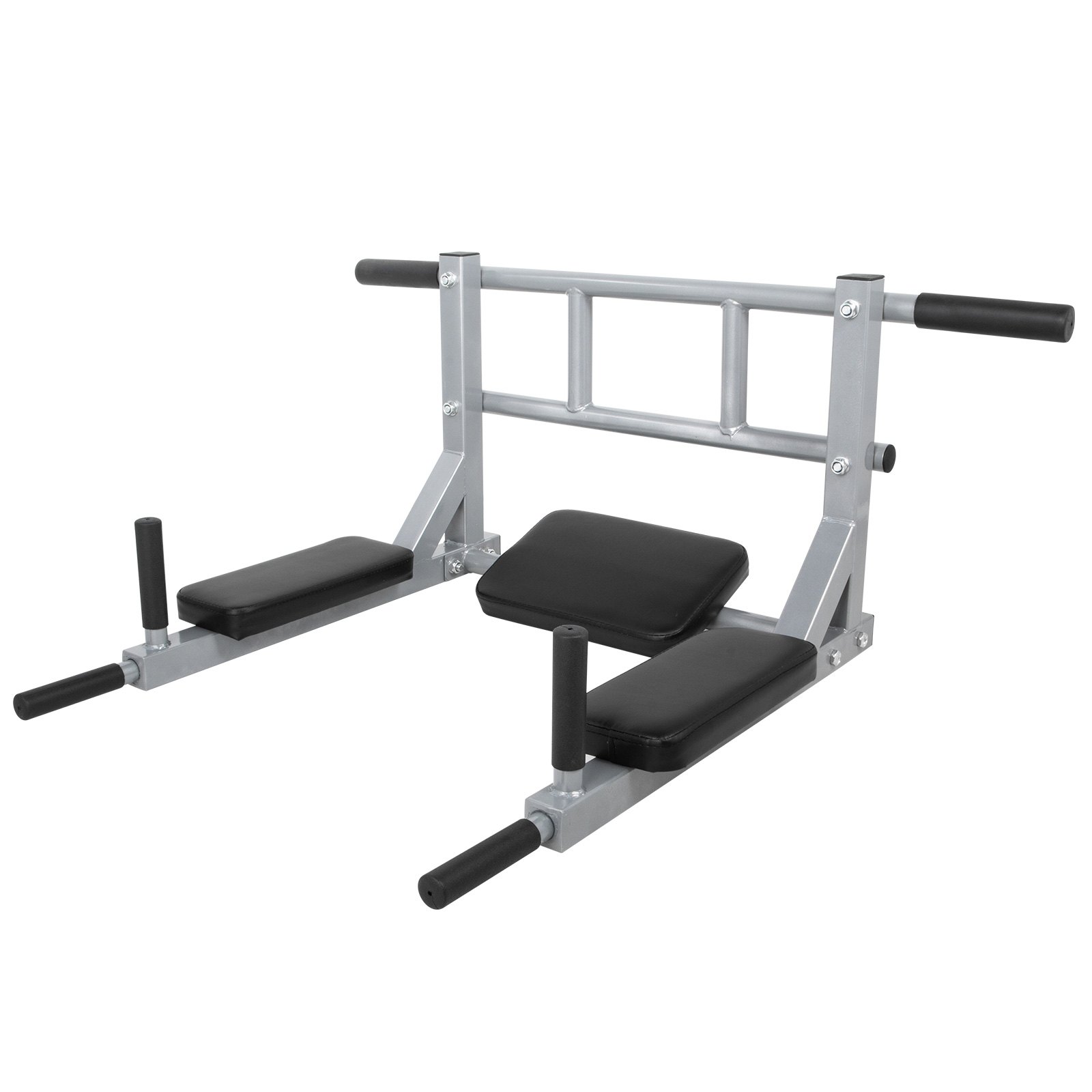 VEVOR Klimmzugstange wandmontage Multifunktionale Fitnessgeräte Wandbefestigung Reckstange für Wand Fitnessgeräte Wandbefestigung(Silber)