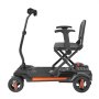 VEVOR 4-Rad-Elektromobil faltbar, Mobilitätsroller Erwachsene & Senioren, Seniorenmobil mit Fernbedienung, NFC-Schlüsseln & 15 km Reichweite, 120 kg Tragkraft, Reiserollstuhl