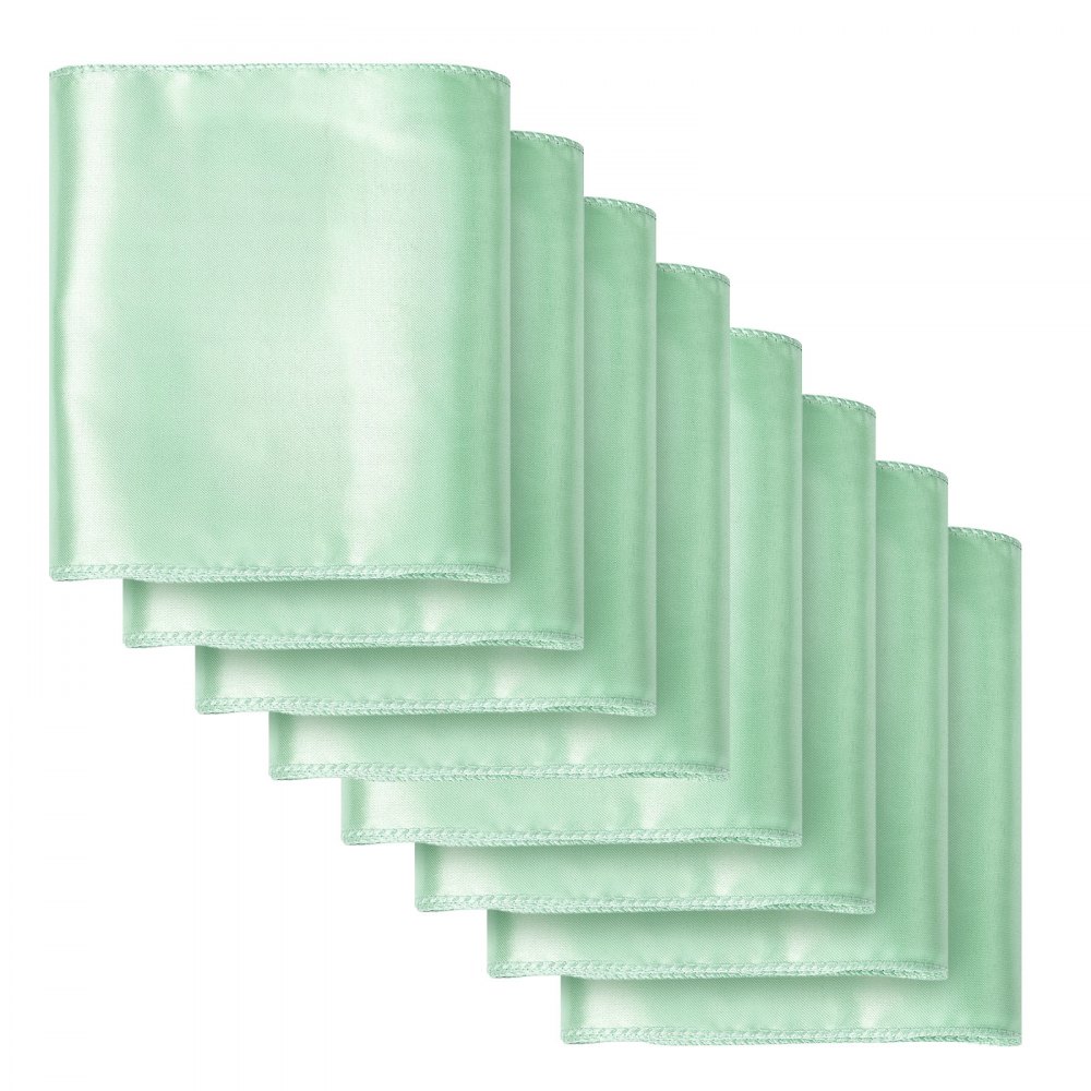 VEVOR Satin Chair Sashes Bows, 100PCS Chair Ribbon Ties Back Sash, 7 x 108 inch, Light Green Wedding Reception Decoration, for Wedding Ceremony Baby Shower Party Events Banquet Chair Cover Decoration