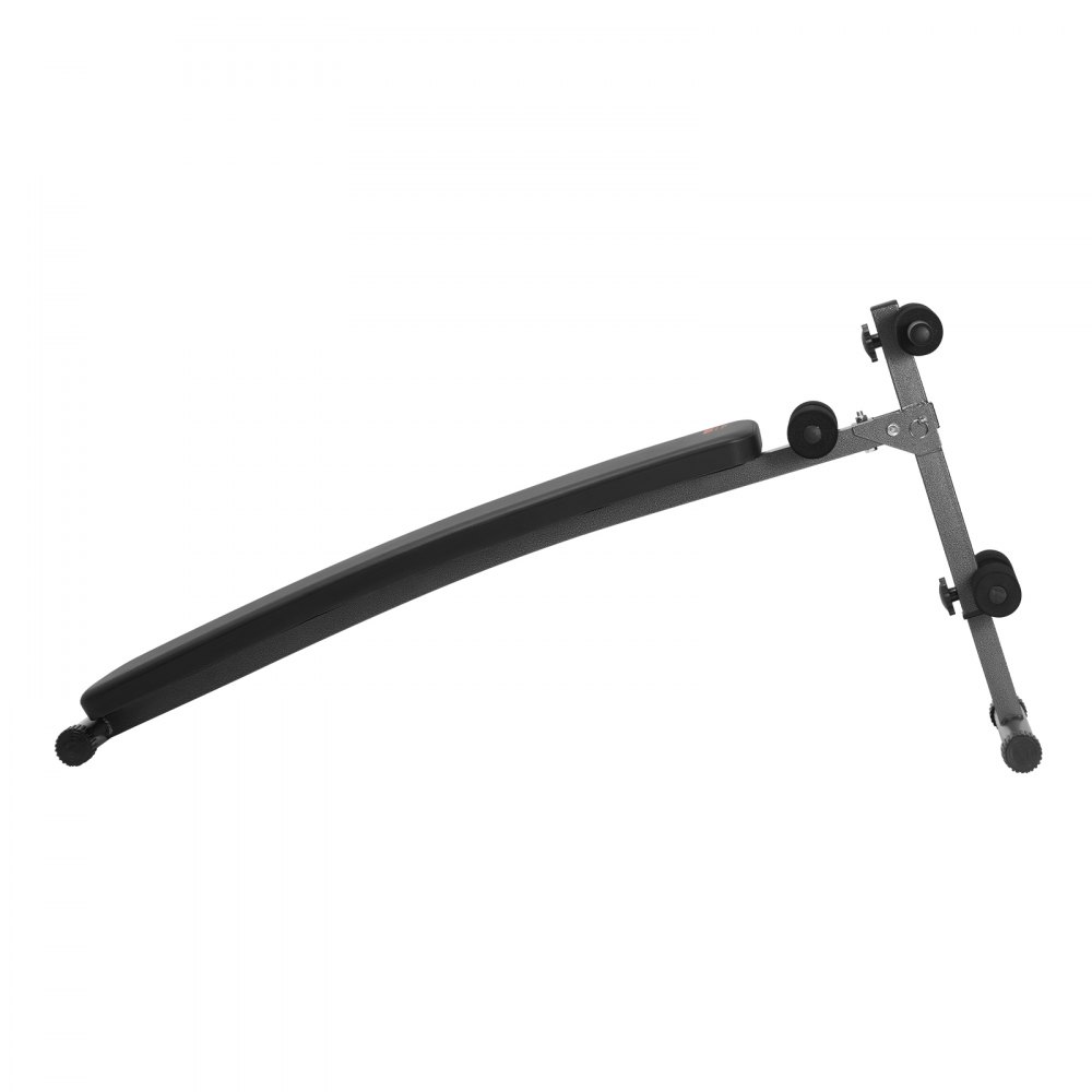 VEVOR Sit Up Bank, gebogene Bauchmuskelbank 5-stufig Höhenverstellbar (1425x470x675 mm) Rückentrainer (226 kg belastbar) für Heimtraining im Fitnessstudio Krafttraining Ganzkörpermuskeltraining