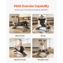 VEVOR Sit Up Bank, gebogene Bauchmuskelbank 6-stufig Höhenverstellbar (132 x 42 x 85 cm) Rückentrainer (272 kg belastbar) für Heimtraining im Fitnessstudio Krafttraining Ganzkörpermuskeltraining