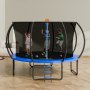VEVOR Gartentrampolin Trampolin 86 cm Leiternhöhe, Indoor-/Outdoor-Kindtrampolin mit 180 kg Belastbarkeit, Trampoline 360° Sicherheitsnetz Stoßdämpfend, Outdoor Trampoline für Kinder & Erwachsene