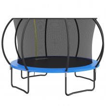 VEVOR Gartentrampolin Trampolin 86 cm Leiternhöhe, Indoor-/Outdoor-Kindtrampolin mit 180 kg Belastbarkeit, Trampoline 360° Sicherheitsnetz Stoßdämpfend, Outdoor Trampoline für Kinder & Erwachsene