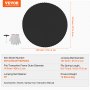 VEVOR Replacement Trampoline Mat, Universal Jumping Mat for Round 426 cm Trampolines, Reinforced UV-Resistant Mat with Spring Tool & Durable V-Rings, Suitable for Spring Lengths from 16.5 to 17.8 cm